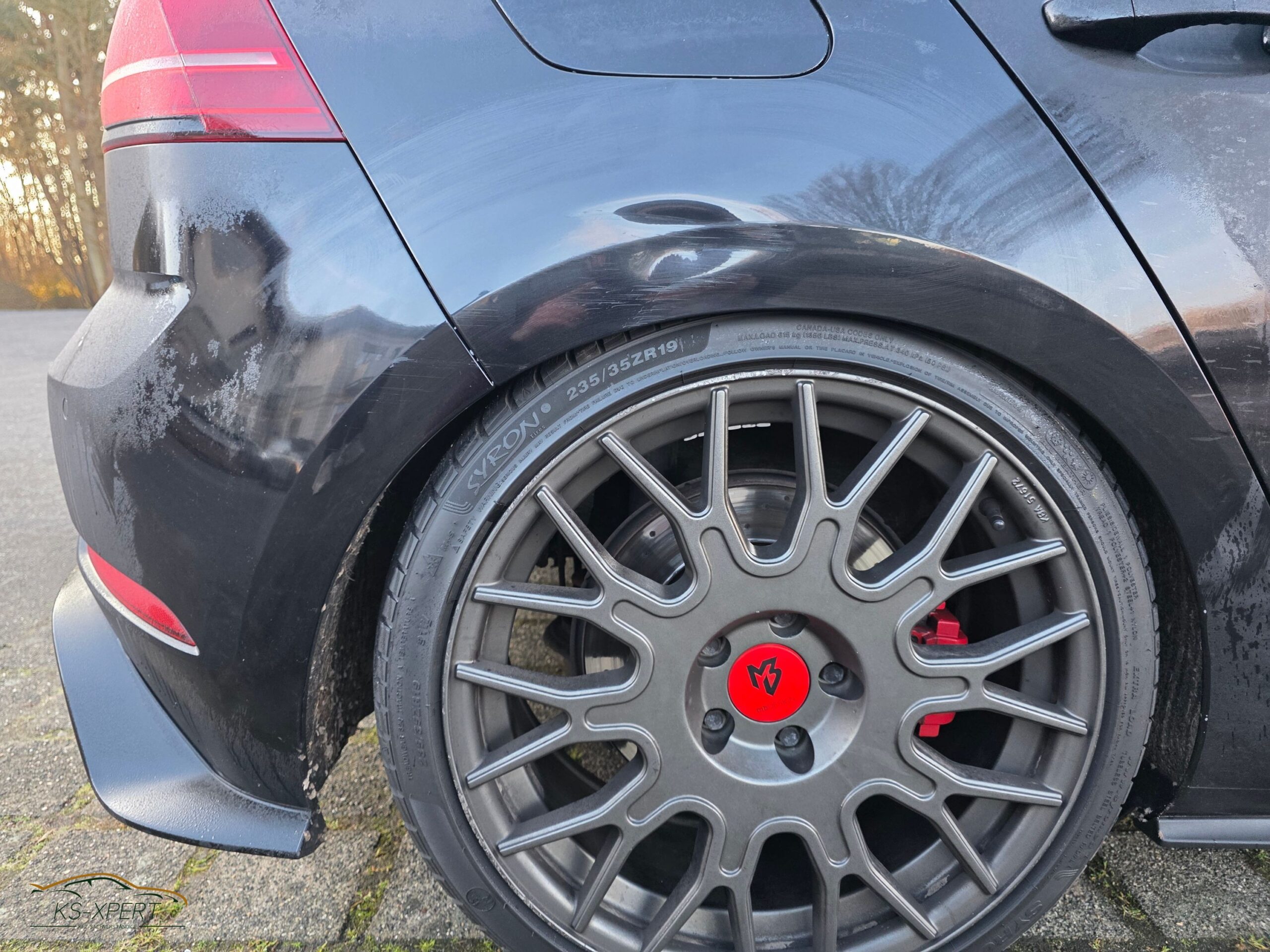 PKW - VW Golf 7, Haftpflichtgutachten, Unfallschaden durch Rangiermanöver, Seitenschaden hinten rechts